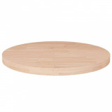 VidaXL Blat de masă rotund, &Oslash;50x2,5 cm, lemn masiv stejar netratat
