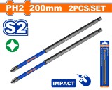 WADFOW - SET BITI IMPACT PH2 200MM - 2 BUC PowerTool TopQuality