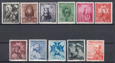 ROMANIA 1938 LP 126 STRAJA TARII - VOIEVOZI SERIE SARNIERA foto