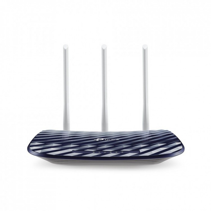 Router wireless TP-Link Archer C20 , 802.11 a/b/g/n/ac , Dual Band , Negru