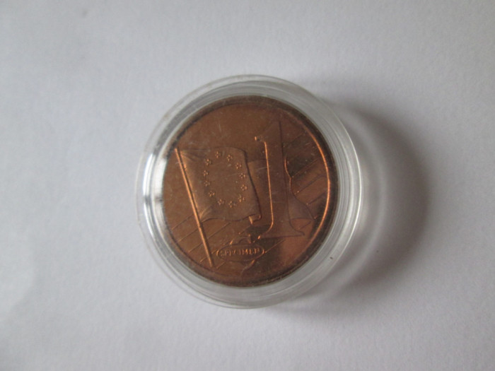 Suedia 1 Euro Cent 2003 moneda specimen proba/test