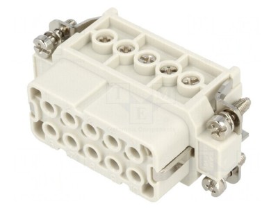 Conector HDC Inserturi Contact Mamă 10 PIN 16A foto