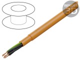Cablu PUR-ORANGE-JZ 5G1.5mm&sup2; Neecranat Cu Litat 300V/500V