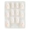 Set Unghii False Pretăiate, 12 Bucăți, French Oval-Ascuțite, Nude cu Colț Alb