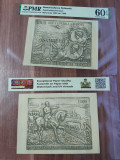 REPRODUCERE pe hartie cu filigran si fire UV proiect bancnota 1000 lei 1906