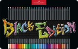 Creioane colorate, 36 culori, Black edition, cutie metal, Faber-Castell, Faber Castell