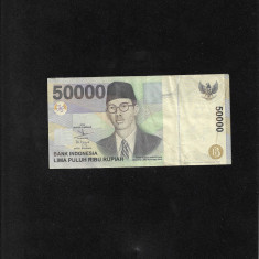 Indonezia 50000 50.000 rupii rupiah 1999 seria016741