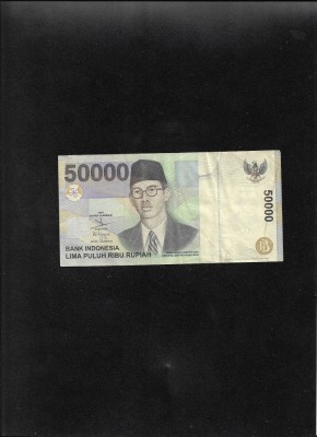 Indonezia 50000 50.000 rupii rupiah 1999 seria016741 foto
