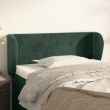 Gossi tablie de pat cu aripioare verde inchis 83x23x78/88 cm catifea
