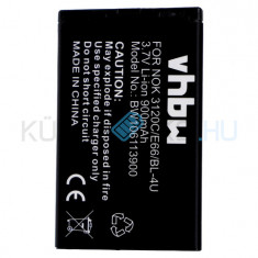 Baterie de telefon mobil VHBW BL-4U, BL-4UV, MP-S-V, N4U85T, TB-BL4U - 900mAh, 3.7V, Li-ion