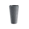 Ghiveci Decorativ Rotund Inalt Gri 29.7x53.1 cm Sandy GartenVIP DiyLine Prosperplast - Interior/Exterior, Gradina, Terasa, Balcon