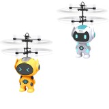 Robotel Zburator RC cu Telecomanda, 13cm, Lumini LED, PITT - Jucarie Interactiva Baieti, +10 ani