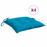 Cumpara ieftin Perne de scaun 4 buc. albastru deschis 50x50x7 cm textil oxford