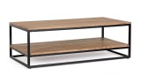 Cumpara ieftin Masuta lemn maro otel negru Nartan 118x60x40 cm