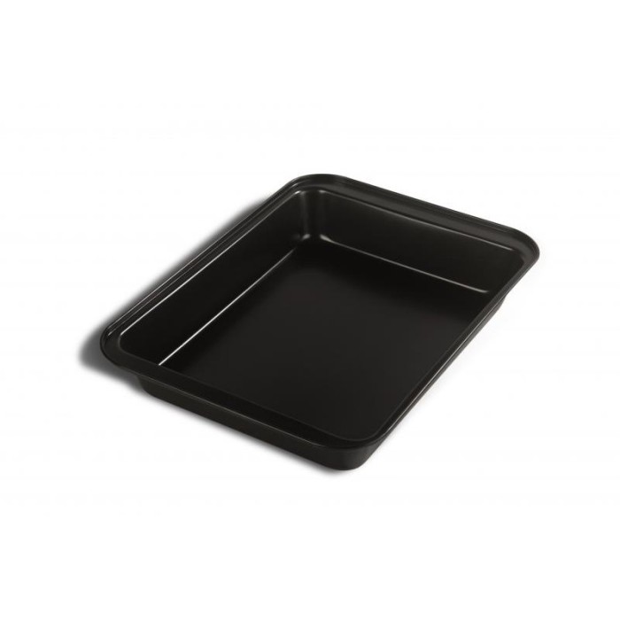 Tava pentru cuptor Vanora, 37.5 x 25.5 x 5 cm, otel, acoperire teflon, Negru