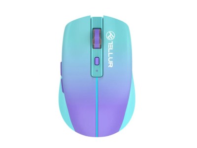 Mouse wireless Tellur Silent Click, Albastru foto