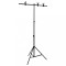 vidaXL Suport de fundal &icirc;n formă de T, negru, 91x60x(70-200) cm
