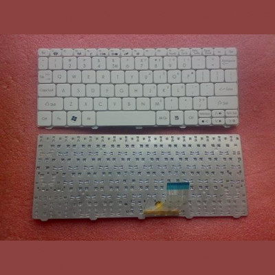 Tastatura laptop noua ACER ONE 532H D620 521 D255 White US/GATEWAY LT21 foto