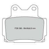 Set placute frana Ferodo FDB386P - Yamaha FZR 400 - FZS 600 - TZR 150-250 TDR 250 - RD 350 - XJ 600 Diversion - SRX 600, Oem