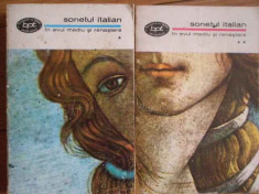 Sonetul Italian In Evul Mediu Si Renastere Vol 1-2 - Colectiv ,305323 foto
