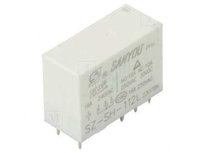 Releu Electromagnetic 12VDC SPDT 16A foto