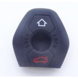 Husa cheie compatibila cu BMW, model diamant, din silicon negru