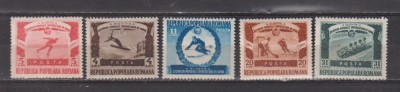 ROMANIA 1951 JOCURILE OLIMPICE UNIV. DE IARNA LP. 275 MNH foto