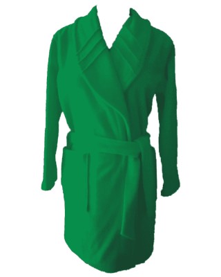 Halat Medical Polar Pe Stil, Verde Conex, Model Ella - S foto