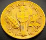 Cumpara ieftin Moneda istorica 10 CENTESIMI - ITALIA FASCISTA, anul 1939 * cod 681 B