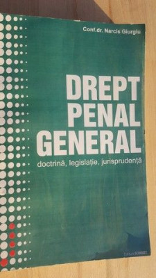 Drept penal general- Narcis Giurgiu foto