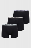 Emporio Armani Underwear boxeri 3-pack barbati, culoarea negru