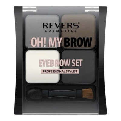 Kit fard de sprancene cu 4 culori, Professional Stylist, Revers, Nr.2 foto