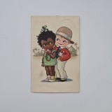 Carte Postala tematica de copii, litografie, circulata 1903 Sannicolau Mare / Timis / Banat / Romania