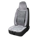 Husa scaun auto cu bile gri 45x120 cm CSM-17 AMiO, potrivire universala pentru autoturisme, vehicule comerciale si camioane