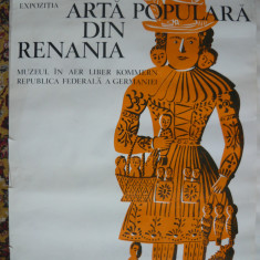 AFIS - EXPOZITIA ARTA POPULARA DIN RENANIA - 1970