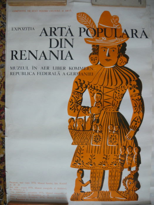 AFIS - EXPOZITIA ARTA POPULARA DIN RENANIA - 1970