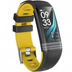 Bratara Fitness iUni G26, Display OLED 0.96 inch, Bluetooth, Pedometru, Notificari, Galben foto