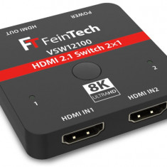 Comutator FeinTech VSW12100 Switch HDMI 2.1, 2 in 1, pentru Xbox PS5 - RESIGILAT