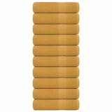 Cumpara ieftin Prosoape de m&acirc;nă 10 buc Aur 50x100 cm 360 g/m&sup2; 100% bumbac