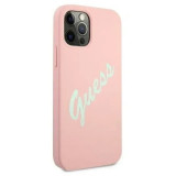 Cumpara ieftin Husa Cover Guess Silicone pentru iPhone 12/12 Pro Vintage Script Green GUHCP12MLSVSPG Pink