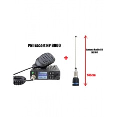 Statie Radio CB PNI Escort HP 8900 Auto Squelch 12V &ndash; 24V + Antena Radio CB ML160 145cm + Talpa Magnetica 145PL