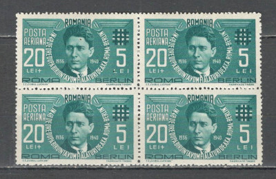 Romania.1940 Posta aeriana-C.Z.Codreanu bloc 4 ZR.83 foto