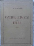 Veniturile de Stat ale URSS - A.C. Sucicov, 1954, Romana, 260 pagini, Financiara de Stat, Istorie URSS