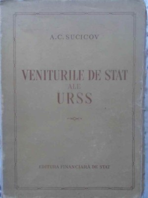 VENITURILE DE STAT ALE URSS-A.C. SUCICOV-231901 foto
