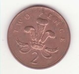 Marea Britanie 2 Pence 2000- Elizabeth II 4th portrait; magnetic