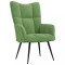 Gossi scaun de relaxare, verde deschis, catifea