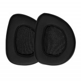 Set 2 Earpads kwmobile pentru ASUS ROG Delta S, Piele ecologica, Negru, 61218.01