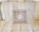 Fata de masa Vintage din In taranesc cu broderie manuala - Bej