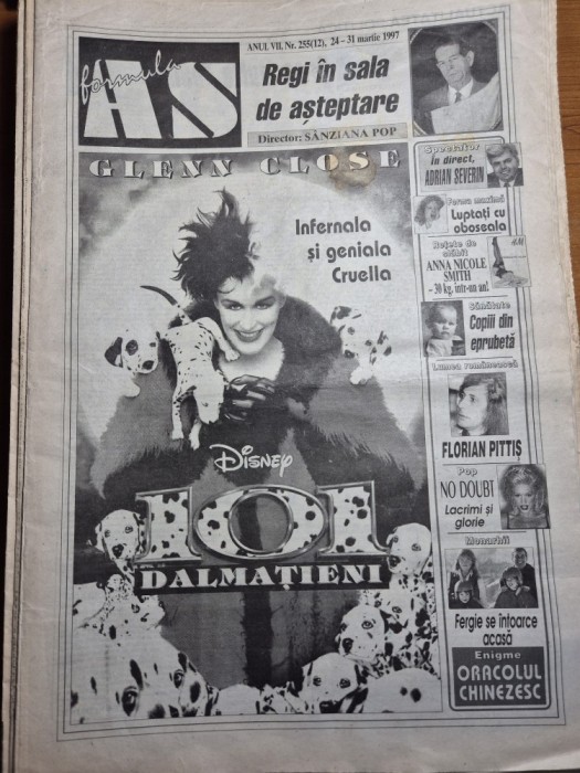 ziarul formula as 24 - 31 martie 1997 - florian pitis , dumitru farcas, regele mihai