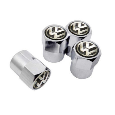 Set 4 capacele cromate pentru ventil valva Volkswagen 380 foto